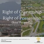 The Right of Ownership vs.…